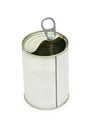 Empty tin can Royalty Free Stock Photo