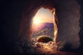 Empty tomb of Christ after the ressurection Royalty Free Stock Photo