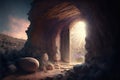 Empty tomb of Christ after the ressurection Royalty Free Stock Photo