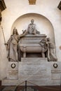 Empty tomb of Dante Alighieri in Florence