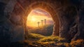 Empty tomb of Jesus Christ Royalty Free Stock Photo