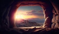 Empty tomb of Jesus Christ Royalty Free Stock Photo