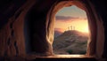 Empty tomb of Jesus Christ Royalty Free Stock Photo