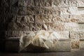 Empty tomb while light shines from the outside. Jesus Christ Resurrection. Christian Easter concept. Royalty Free Stock Photo