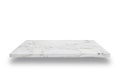 Empty top of white mable stone table on white background. can be used for product display Royalty Free Stock Photo