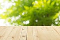 Empty top wooden table field blurred background. Can use for product display Royalty Free Stock Photo