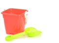 Toy bucket and spade Royalty Free Stock Photo