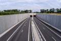 Empty traffic tunnel entrance Royalty Free Stock Photo