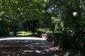 Empty Trail on a Shaded Bridge at Central Park during Summer in New York City