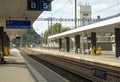Empty Train Station In Visp Royalty Free Stock Photo