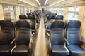 Empty train wagon interior Royalty Free Stock Photo