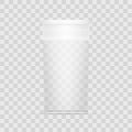 Empty Transparent Cylindrical Medical Package