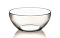 Empty Transparent Glass Bowl Royalty Free Stock Photo
