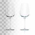 Empty transparent glass design vector illustration Royalty Free Stock Photo