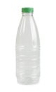 Empty transparent plastic bottle