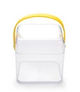 Empty transparent plastic box Royalty Free Stock Photo