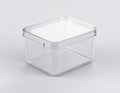 Empty Transparent Plastic Container Royalty Free Stock Photo