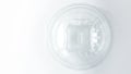 Empty Transparent plastic Container on White Royalty Free Stock Photo