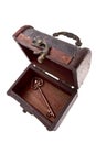Treasure chest with skeleton key