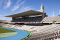 Empty tribunes on Barcelona Olympic Stadium on May 10, 2010 in Barcelona, Spain.