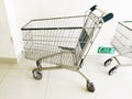 Empty trolley, top side angle Royalty Free Stock Photo