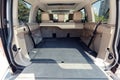 Empty trunk of a modern suv car or jeep with large interior volume Royalty Free Stock Photo