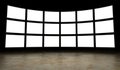 Empty tv screens Royalty Free Stock Photo