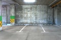 Empty car parking lot area Royalty Free Stock Photo