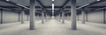 Empty underground parking area Royalty Free Stock Photo