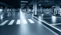 Empty underground parking lot Royalty Free Stock Photo