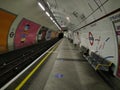Empty London Underground Platform during lockdown