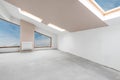 Empty unfinished interior (clipping path)