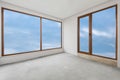 Empty unfinished interior (clipping path)