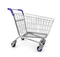 Empty used shopping trolley Royalty Free Stock Photo