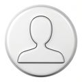 Empty User isolated on white background Royalty Free Stock Photo