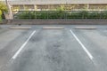 Empty Vacant parking lot/Parking garage department store with Copy Writing Space Royalty Free Stock Photo
