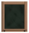 Empty vertical blackboard frame object