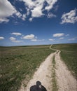 Empty village road Royalty Free Stock Photo