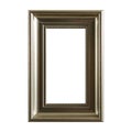 empty vintage photo frame,wood frame isolated on white background,interior decorative object Royalty Free Stock Photo