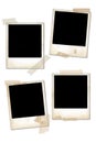 Empty vintage photo frames Royalty Free Stock Photo