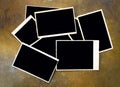 Empty vintage photo frames Royalty Free Stock Photo