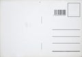 Empty vintage postal card