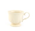 Empty Vintage Tea Or Coffee Cup On White Background