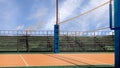 Empty volleyball arena 3d rendering