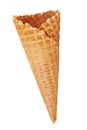 Empty waffle cone