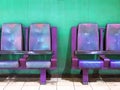 Empty waiting area chairs Royalty Free Stock Photo