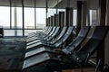 Empty waiting room at aiport.