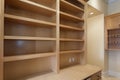 empty wallmounted pantry cabinets in a kitchen