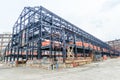 Empty warehouse/factory shell under construction. Royalty Free Stock Photo