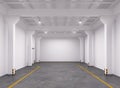 Empty warehouse interior Royalty Free Stock Photo